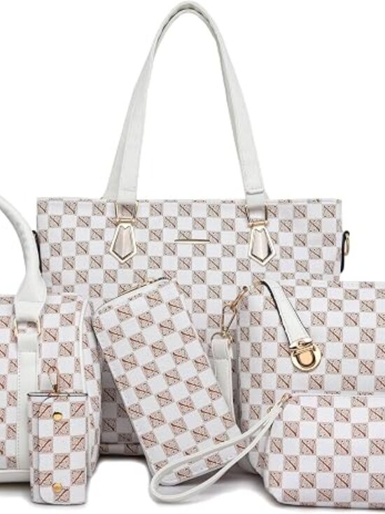 Handbags - BRAND NEW 6 Pcs Designer Purses and Handbags for Women